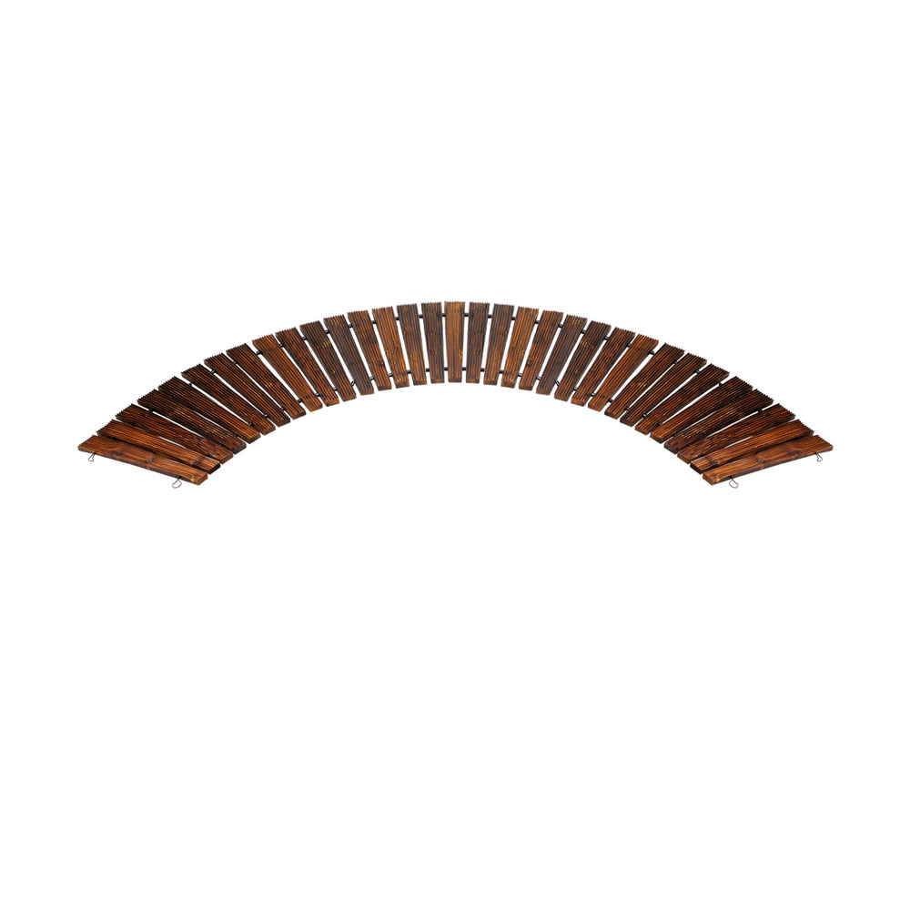 Garden Wooden Pathway Roll-Out Curved 8ft