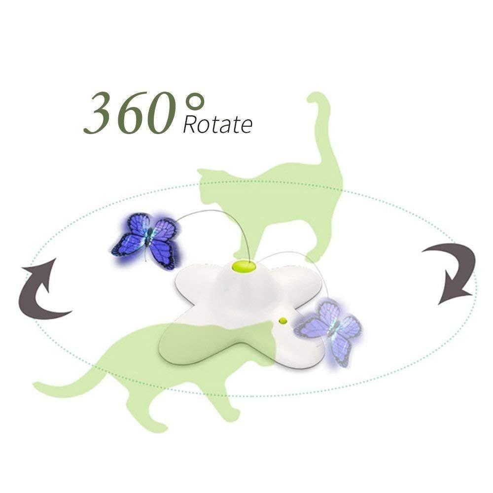 Flutter Bug Butterfly Cat Toy - Interactive Teaser Pet Kitty Play - All for Paws-1