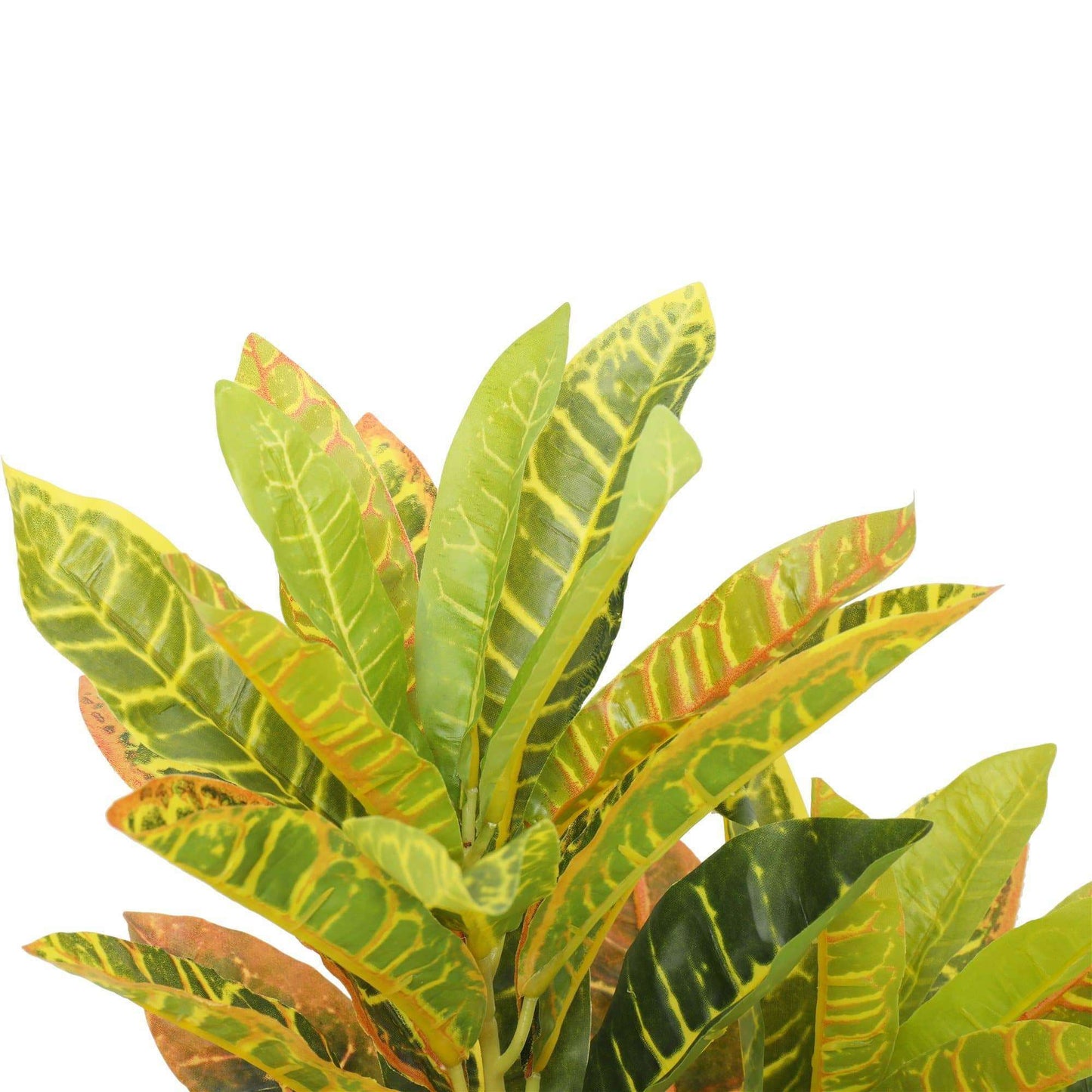 Artificial Potted Flaming Zebra (Codiaeum variegatum / crotons) 55cm-2