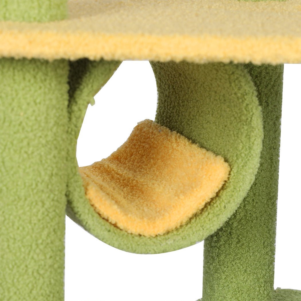 Avocado Cat Multi-Level Condo Scratching Post-4