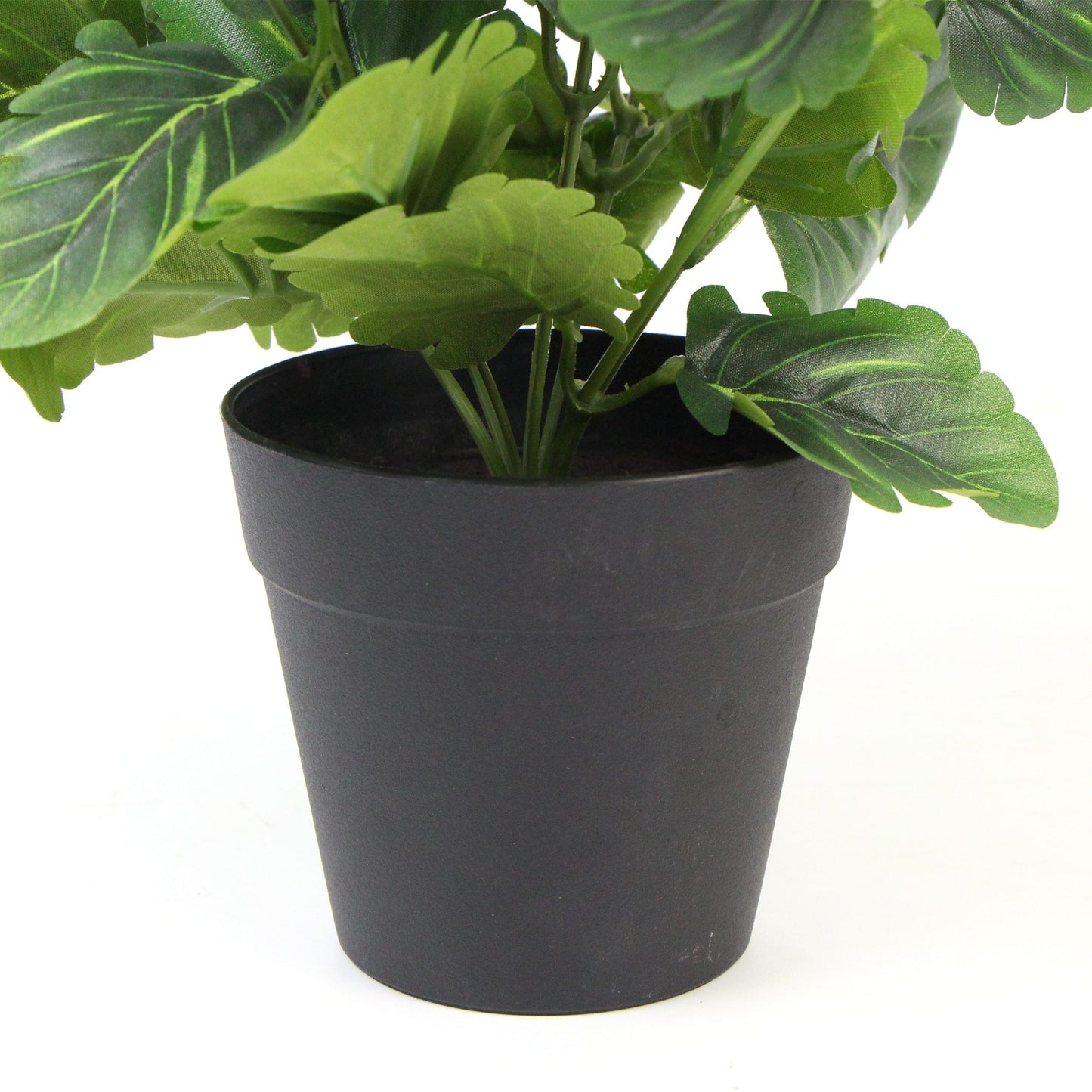 Mixed White Flowering Potted Artificial Pansy Plants 25cm-4