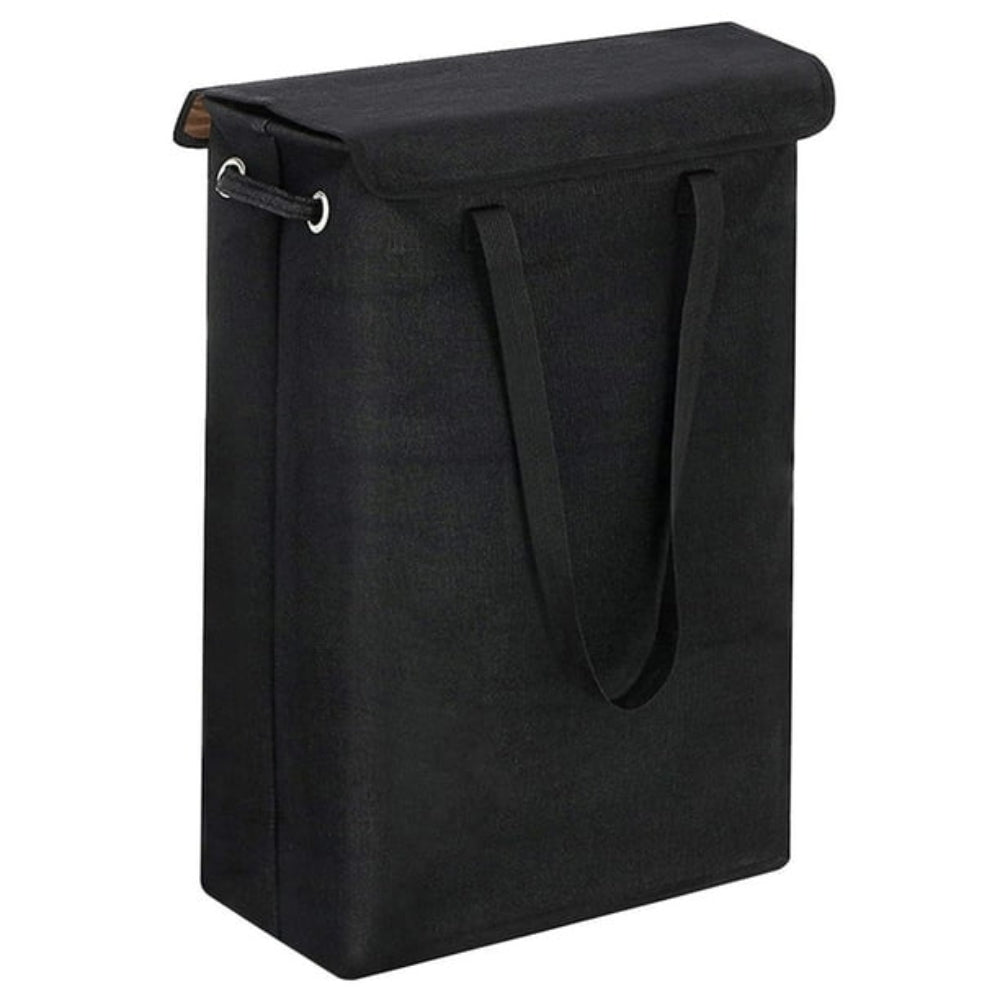 Slim Laundry Basket with Cover Space Foldable Laundry Hamper Collapsible