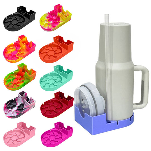 Tumbler Drying Rack and Storage Station for Cleaning Cups and Water Bottle Holder