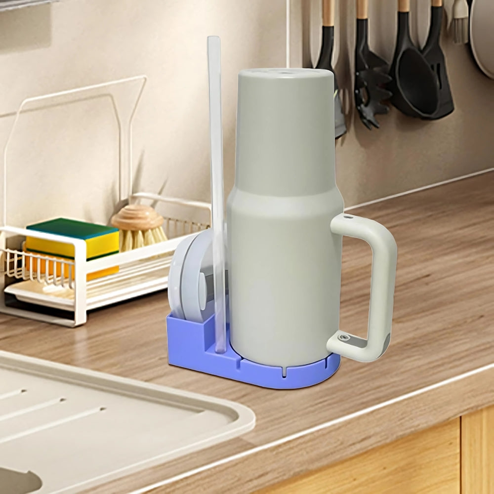 Tumbler Drying Rack and Storage Station for Cleaning Cups and Water Bottle Holder