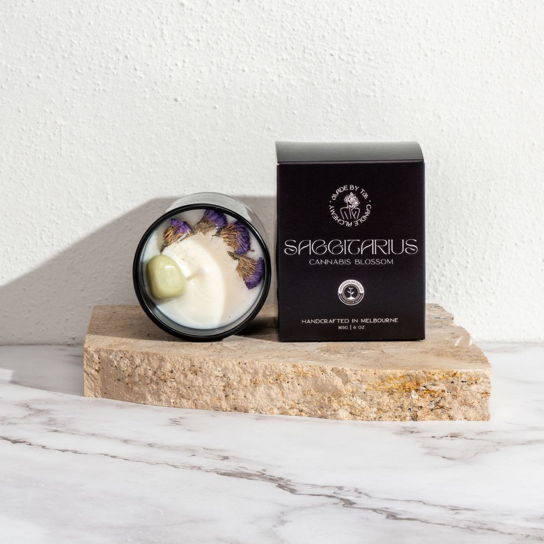 Sagittarius Zodiac Soy Crystal Candle