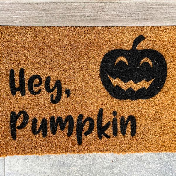 Hey, Pumpkin doormat-1