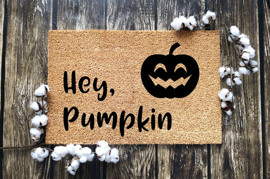 Hey, Pumpkin doormat-0