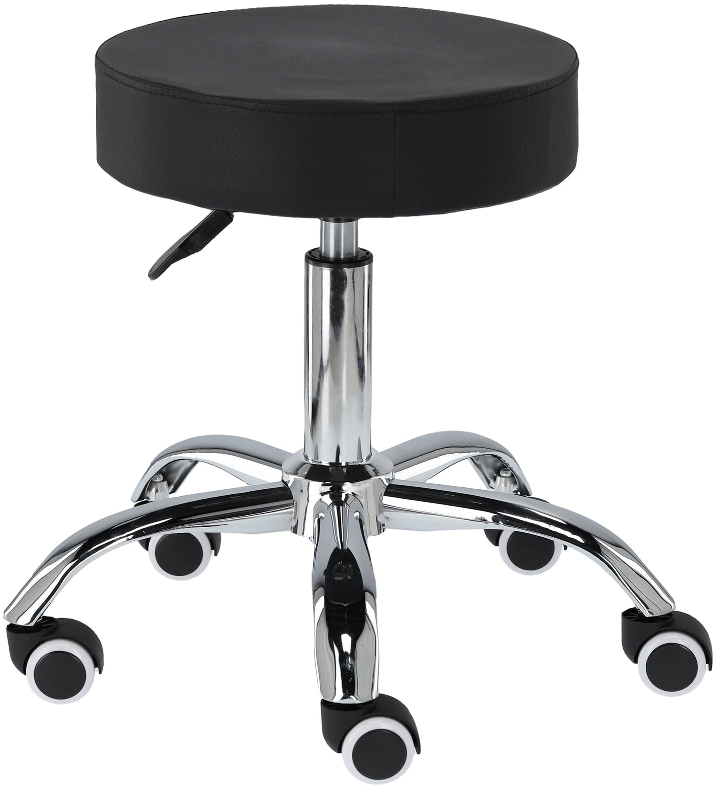 Salon Stool - Adjustable Swivel Round Chair - Pedicure Beauty Hairdressing-0