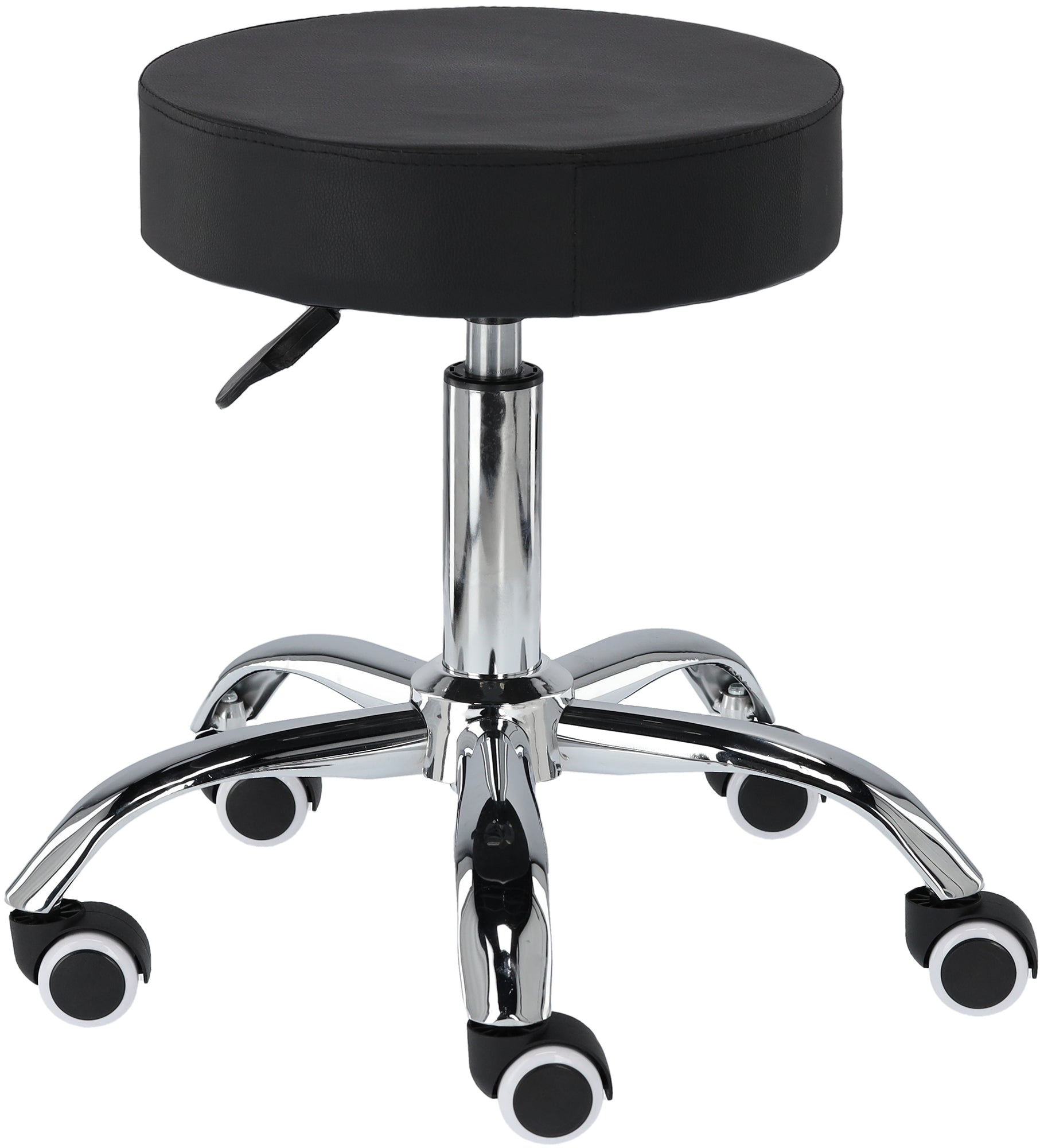 Salon Stool - Adjustable Swivel Round Chair - Pedicure Beauty Hairdressing-0