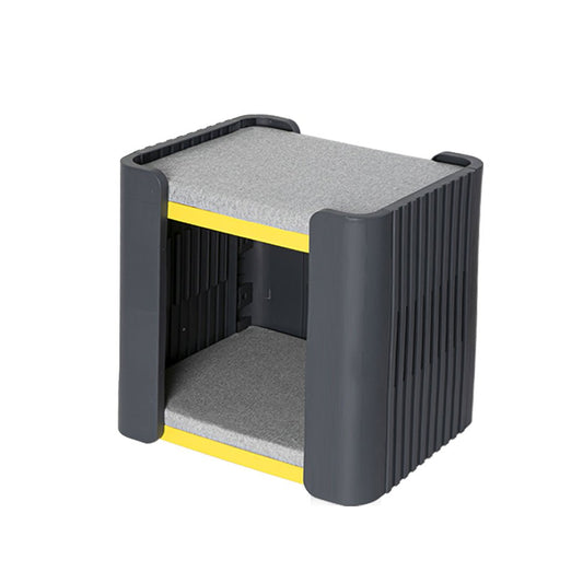 Cat House with Memory Foam Mat Calming Bed Kennel-0