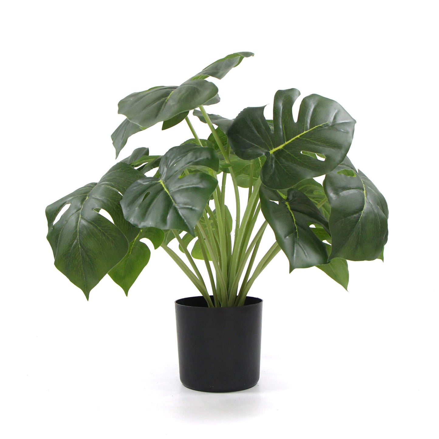 Dense Potted Artificial Split Philodendron Plant With Real Touch Leaves 50cm-0
