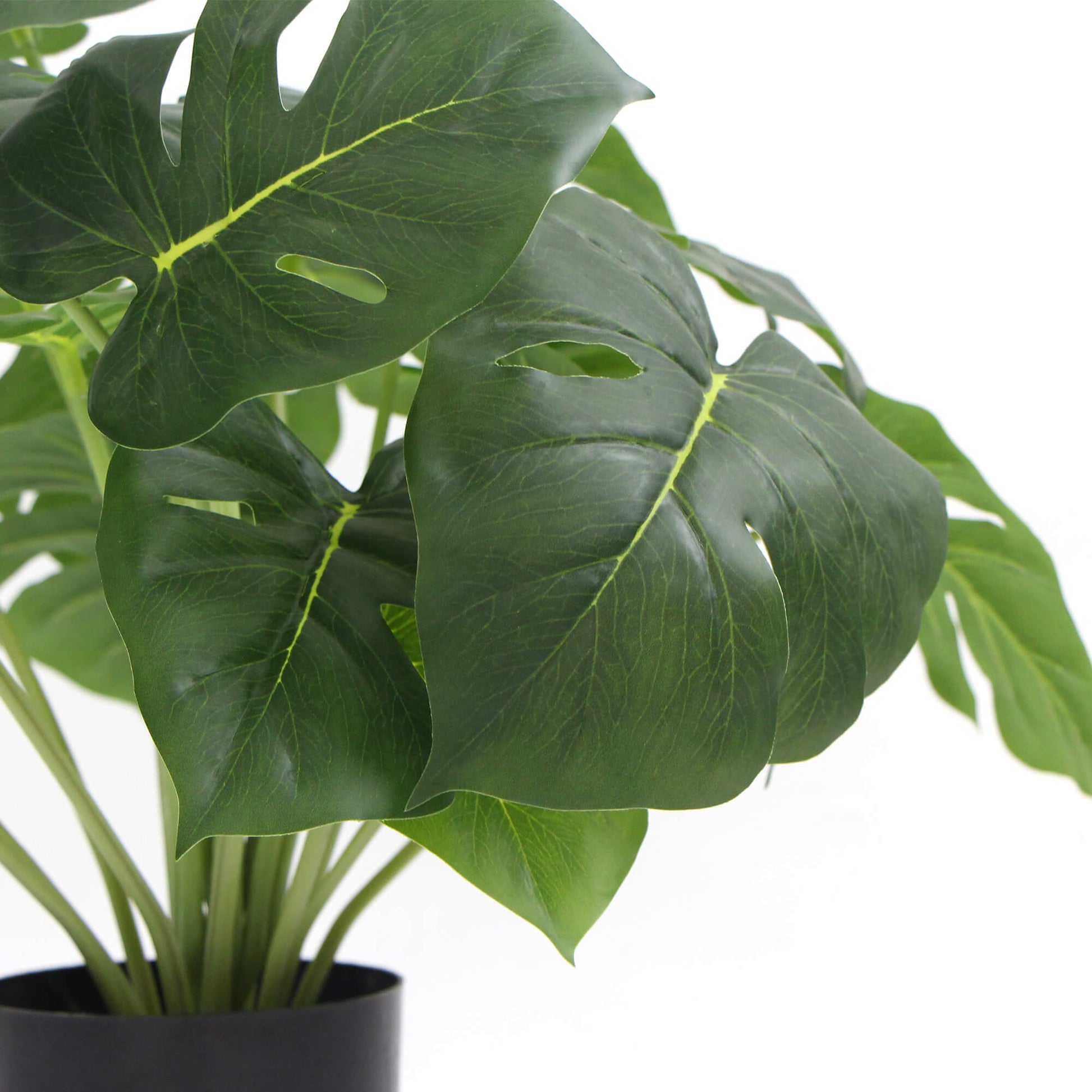 Dense Potted Artificial Split Philodendron Plant With Real Touch Leaves 50cm-4