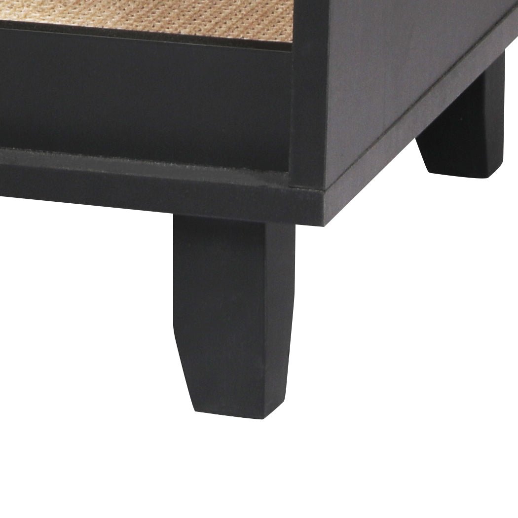 Enclosed Hooded Cat Bed Box Furniture in Black-3