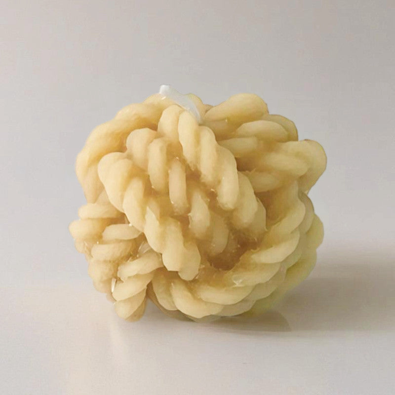 Beeswax Ball Candles | Rope | Box of 3-0