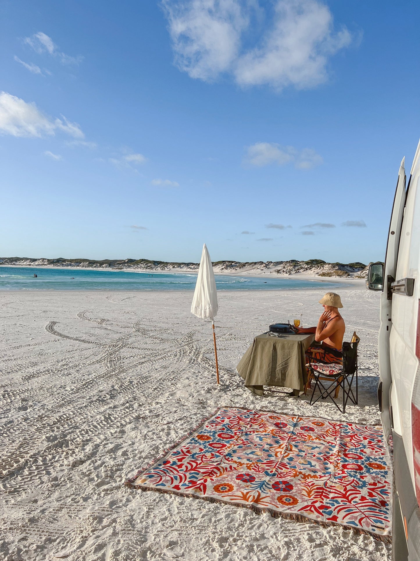 A Day In The Life' Woven Picnic Rug / Throw