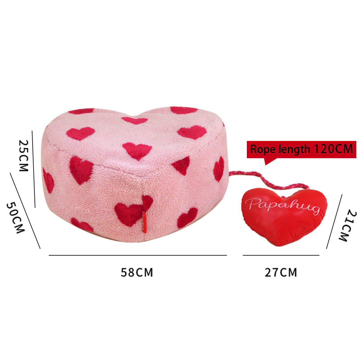 Polka Heart Pink Love Stool-4