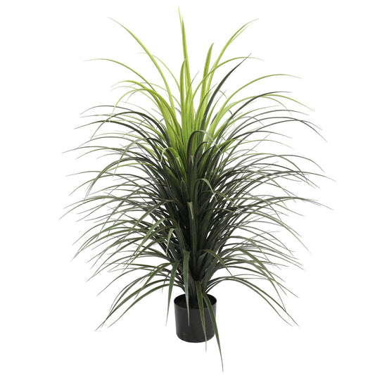 Potted Artificial Long Grass (Yucca Grass) 115cm UV Resistant-0