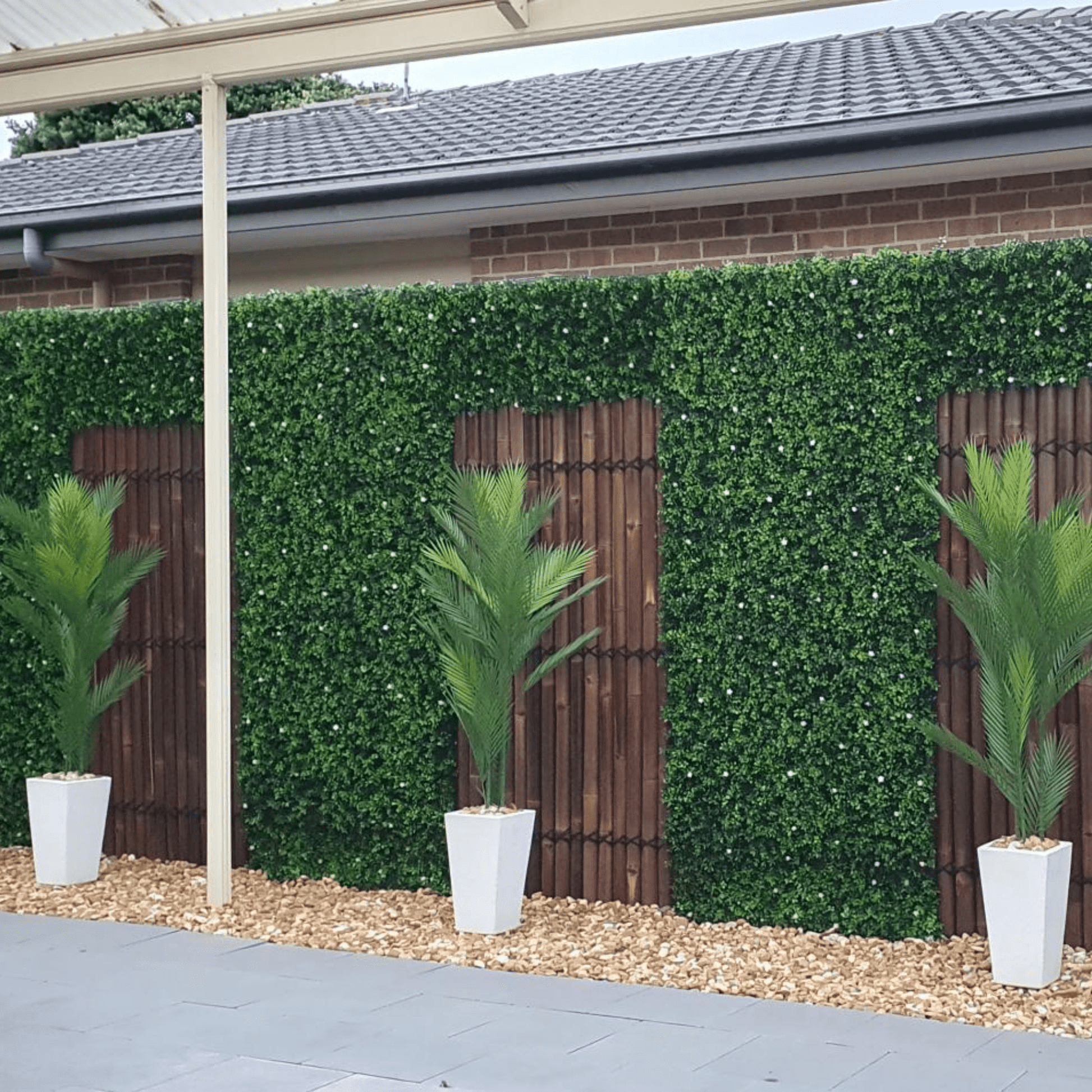 Real Touch Artificial Phoenix Palm Tree UV Resistant 135cm-4